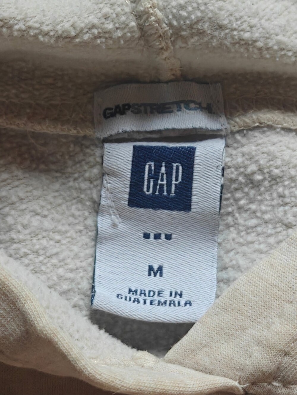 Vintage GAP Beige Hoodie With The Gap Logo - Picture 2 of 4